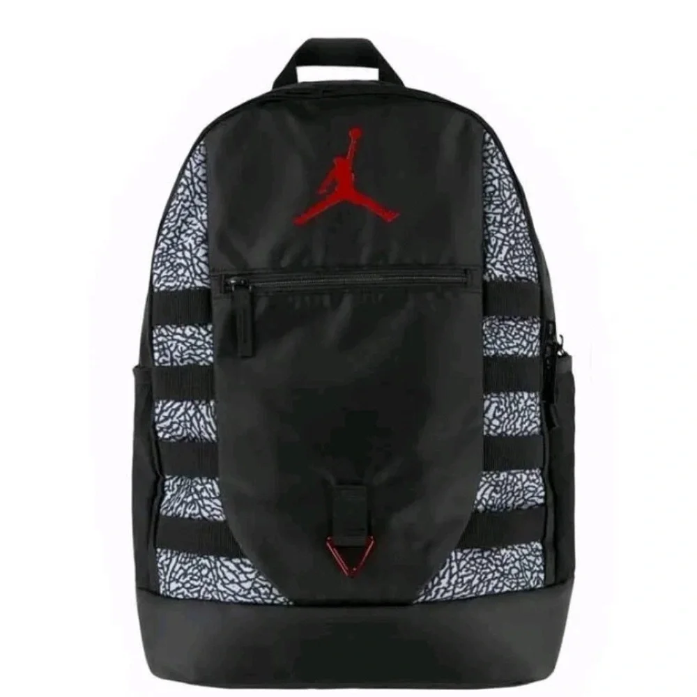 New Jumpman Jordan Black Patterned design  Men's large Backpack